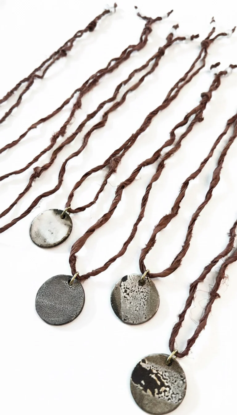 Taila Danae handmade ceramic pendant necklaces