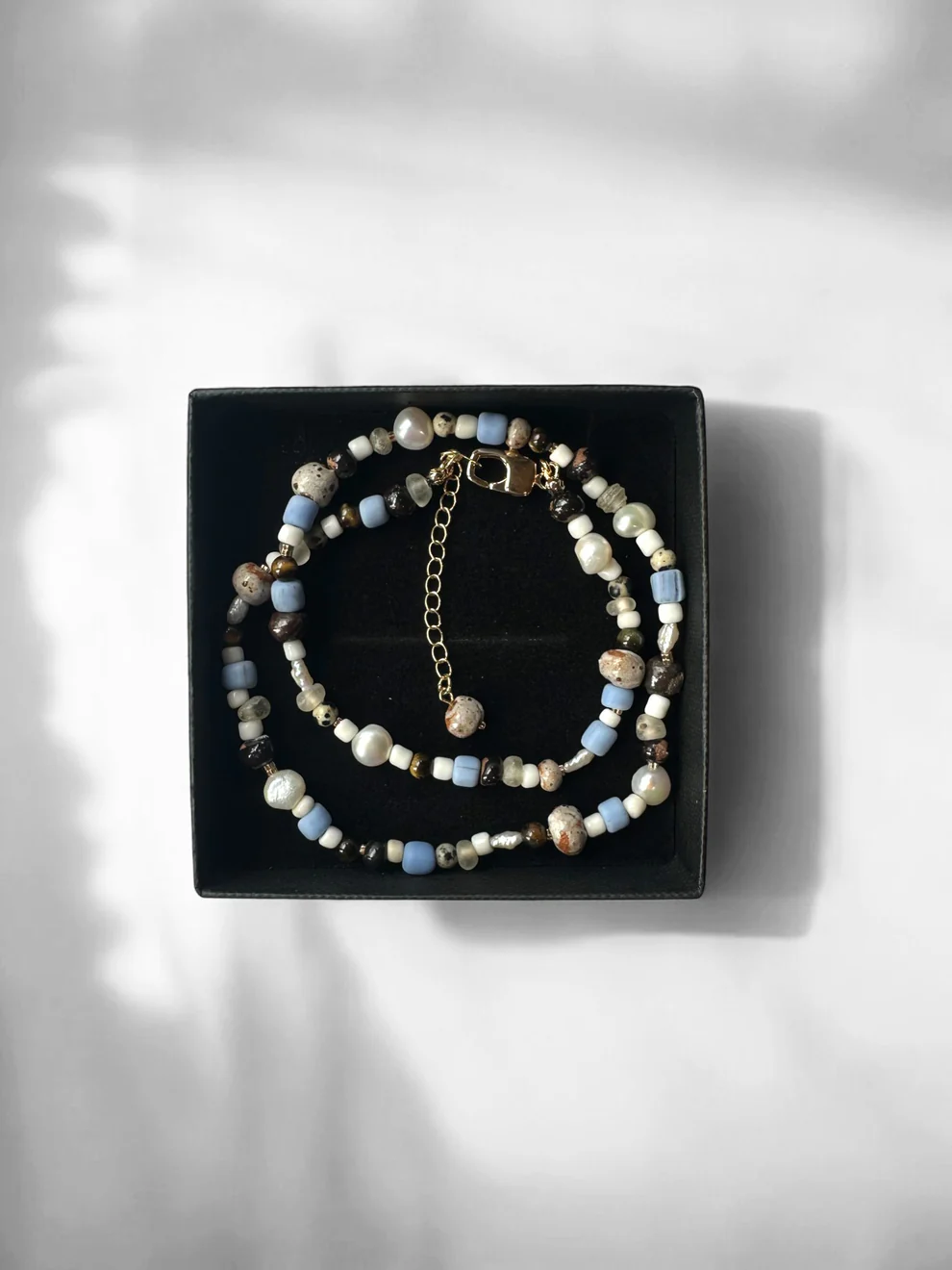 Taila Danae mixed bead necklace in box
